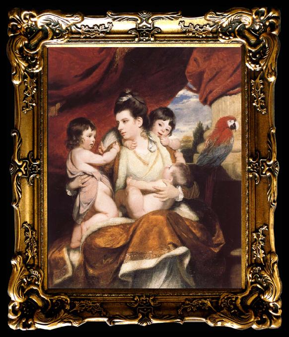 framed  Sir Joshua Reynolds Lady Cockburn and Her Three eldest sons, Ta017